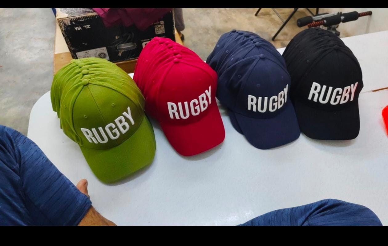 3D Embroidery On Cotton Brush 6 Panel Cap