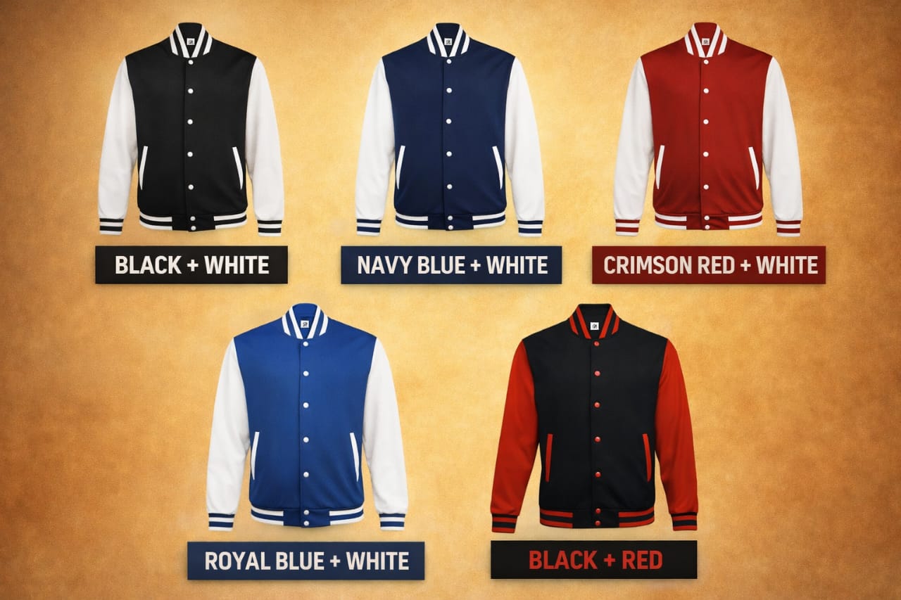 Varsity Jacket Color Options